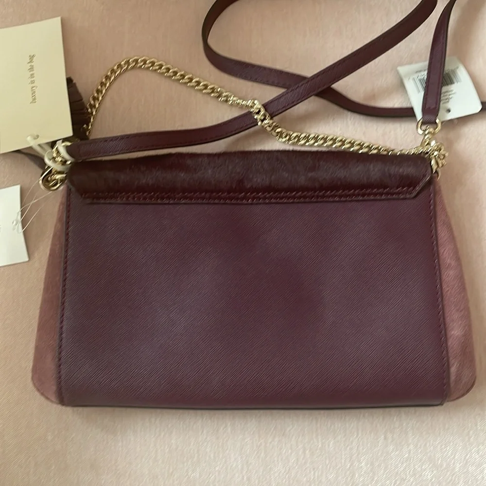Kate Spade Laurel Way Haircalf Greer Crossbody Deep Plum